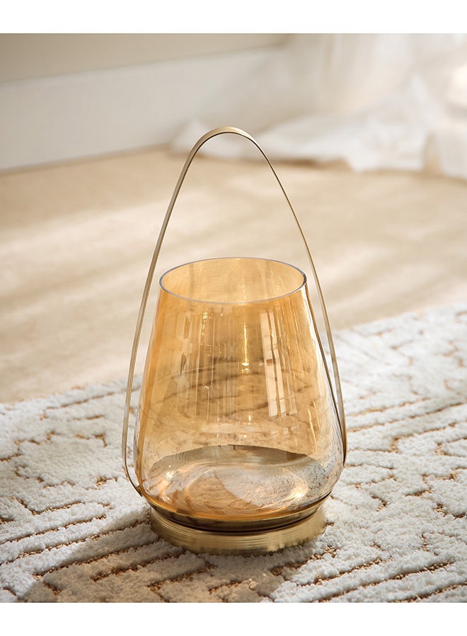 Home Box Accord Metal Candleholder with Lustre Glass - 17.5x14x29 cm - Image 2